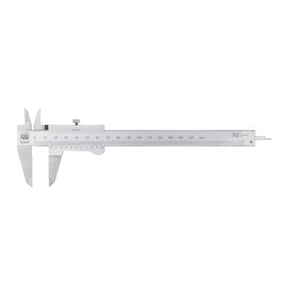 Tesa 00510070 Vernier Caliper, Range 0-150mm, Graduation 0.02mm