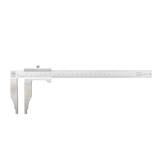 Tesa 00510509 Vernier Caliper with Nib Style Jaws, Range 0-200mm, Graduation 0.02mm