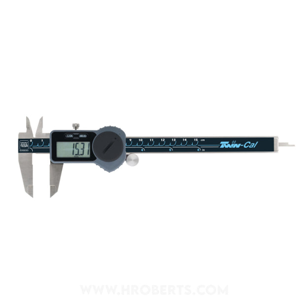 Tesa 00530094 Twin-Cal Digital Caliper, Range 0-150mm / 0-6", Resolution 0.01mm / 0.0005"