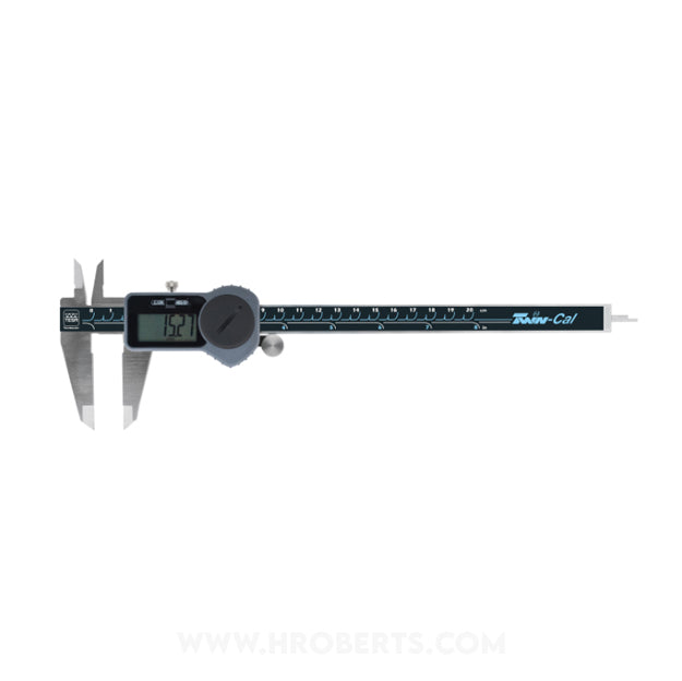 Tesa 00530095 Twin-Cal Digital Caliper, Range 0-200mm / 0-8", Resolution 0.01mm / 0.0005"