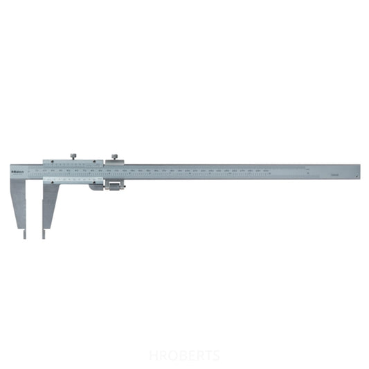 Mitutoyo 160-127 Vernier Caliper with Nib Style Jaws, Range 0-300mm, Graduation 0.02mm and Fine Adjustment