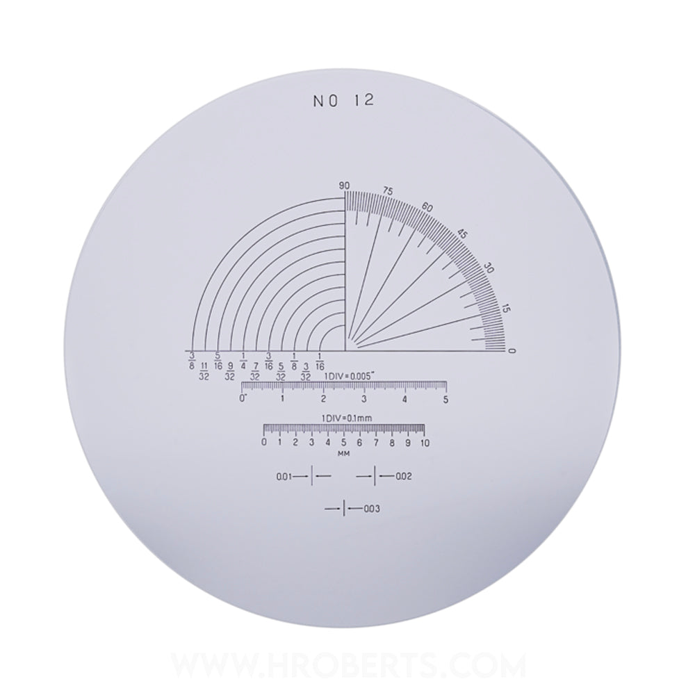 Mitutoyo 183-152 Reticle, Angle, Radius, Length