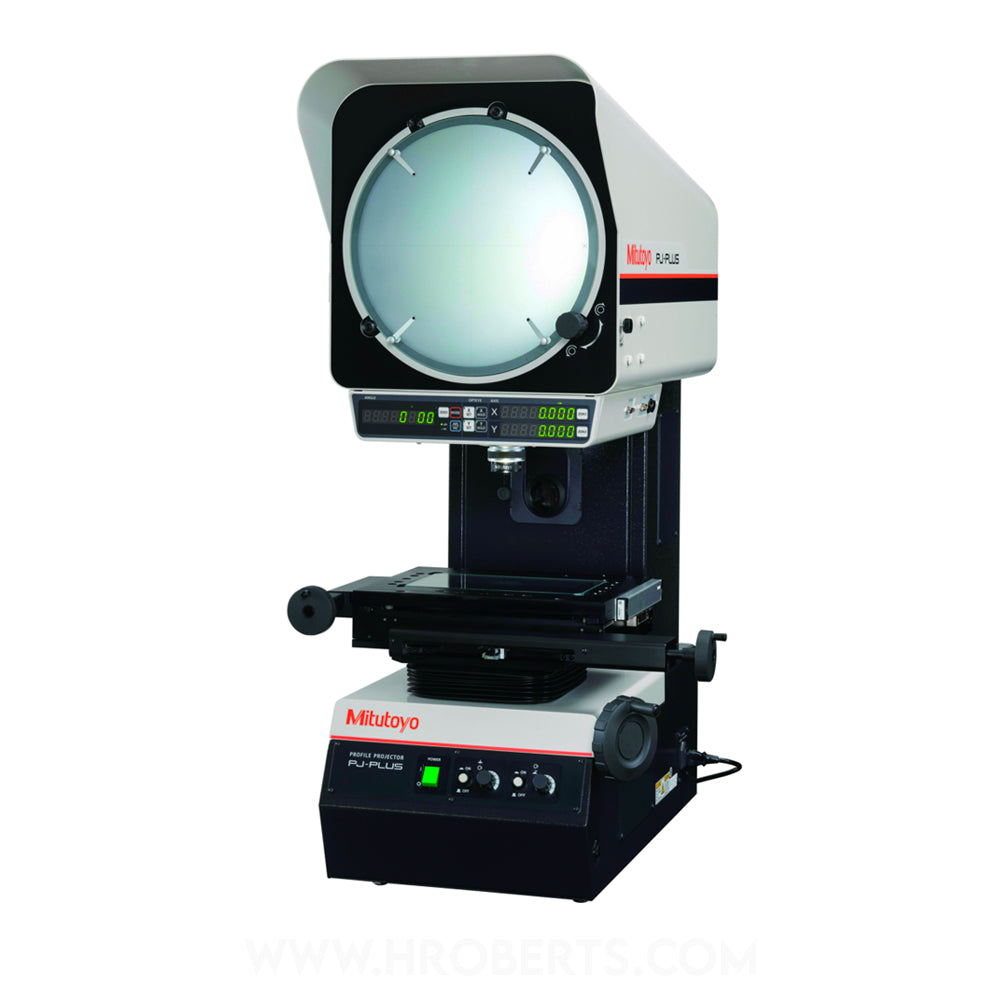 Mitutoyo 302-802-10 PJ-P2010A Profile Projector XY Stage Travel Range 200 x 100mm, Resolution 0.001mm or 0.0001" / 0.001mm