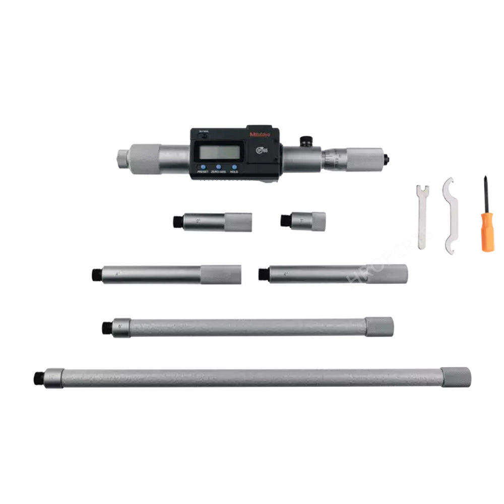 Mitutoyo 337-303 Digimatic Digital Extension Tube Inside Micrometer, Range 8-40" / 203.2-1016mm, Resolution 0.001mm / 0.0001"