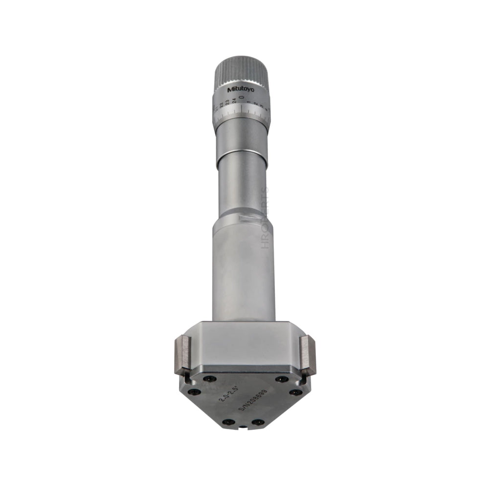 Mitutoyo 368-870 Holtest Bore Micrometer, 3-Point Contact, Range 2-2.5", Graduation 0.0002"