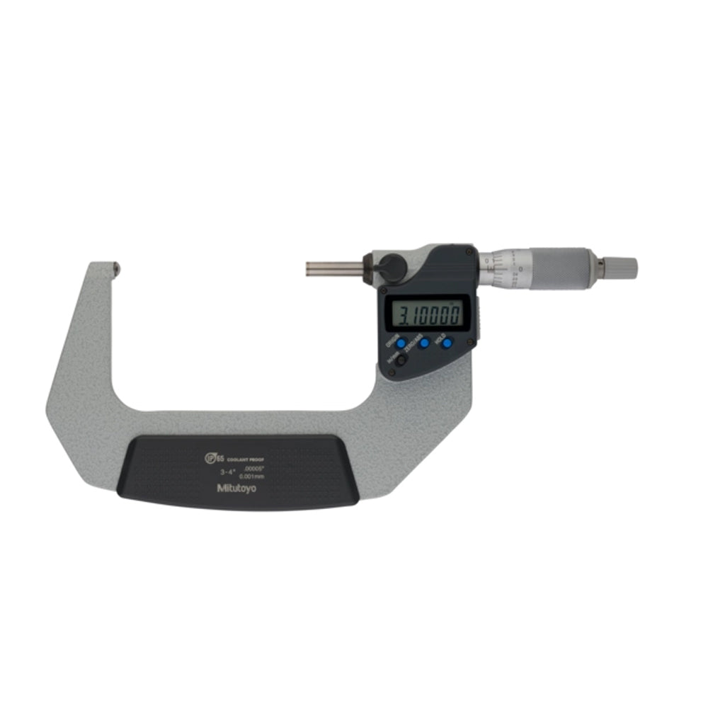 Mitutoyo 395-354-30 Digital Tube Micrometer, Range 3-4" / 76.2-101.6mm, Resolution 0.00005" / 0.001mm, IP65 with SPC Data Output