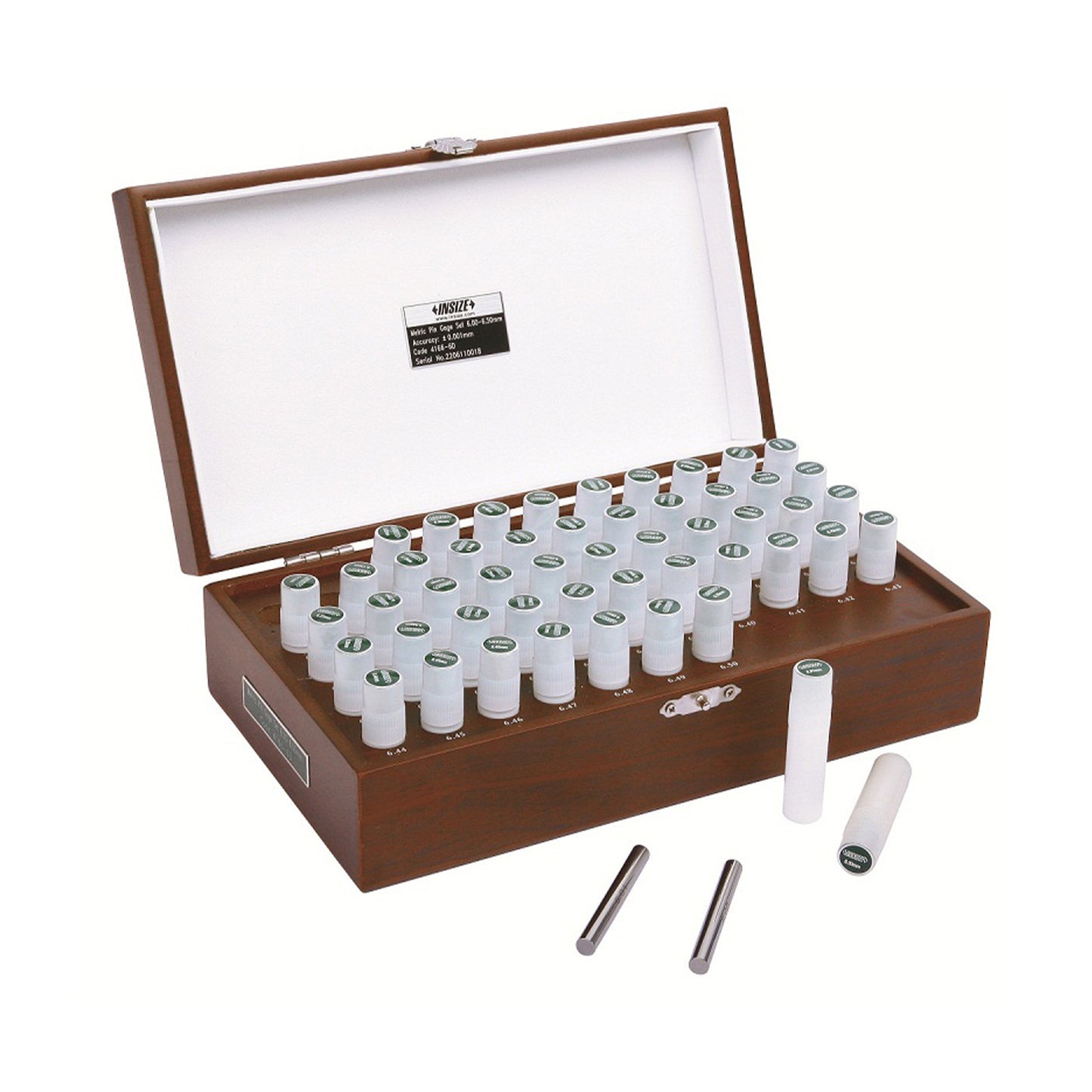 Insize 4166-512 - 10.0mm-15.0mm 51 Piece Pin Gauge Sets (Grade 1)