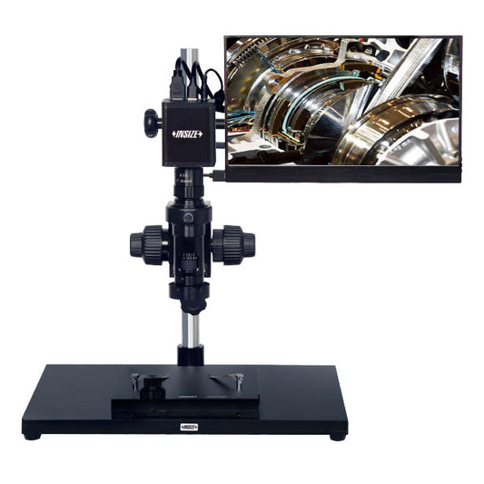 Insize 5315-S710 High-Definition Auto Focus Measuring Microscope, 28-185x Magnification (With Display)