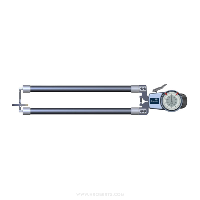 Kroeplin D8100T External Caliper Gauge, Range 0-100mm, Graduation 0.1mm, Measuring Depth 375mm, Measuring Contact Flat 50mm, IP65 Protection