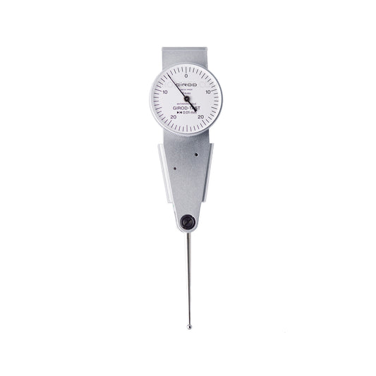 Girod GT 1294 R Lever Dial Indicator Parallel Type, Graduation 0.01mm, Range 0.5mm, Stylus Length 36mm, Bezel Diameter 27.4mm