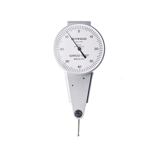 Girod GT 1492 R Lever Dial Indicator Parallel Type, Graduation 0.01mm, Range 0.8mm, Stylus Length 12mm, Bezel Diameter 37mm