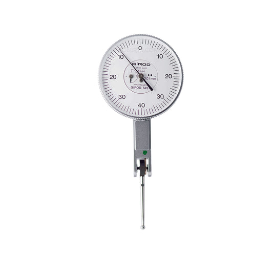 Girod GT 2452 R Lever Dial Indicator Horizontal Type, Graduation 0.01mm, Range 1.6mm, Stylus Length 24mm, Bezel Diameter 37mm