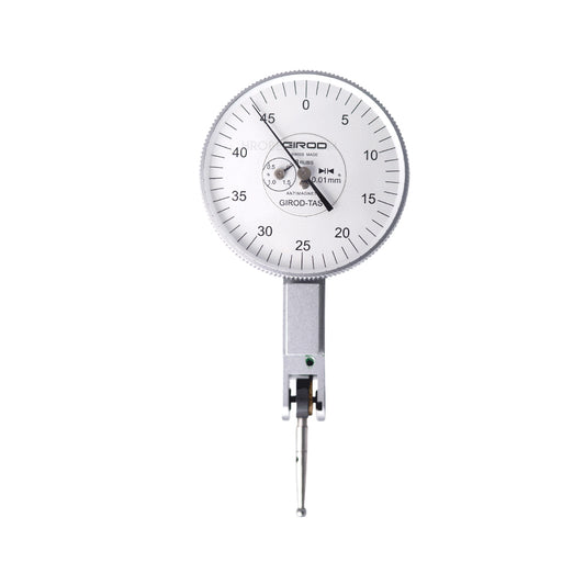 Girod GT 4462 R Lever Dial Indicator Horizontal Type, Graduation 0.01mm, Range 2mm, Stylus Length 18mm, Bezel Diameter 37mm