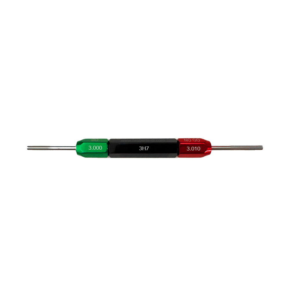 H Roberts 3mm Plain Plug Gauge - Class H7 tolerance - Go 3.000 No-Go 3.010mm