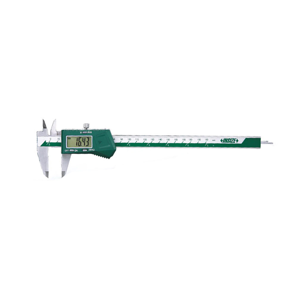 Insize 1108-200W Digital Caliper 0-200mm / 0-8" Digital Caliper Standard Model without Thumb Roller - 1108 Series