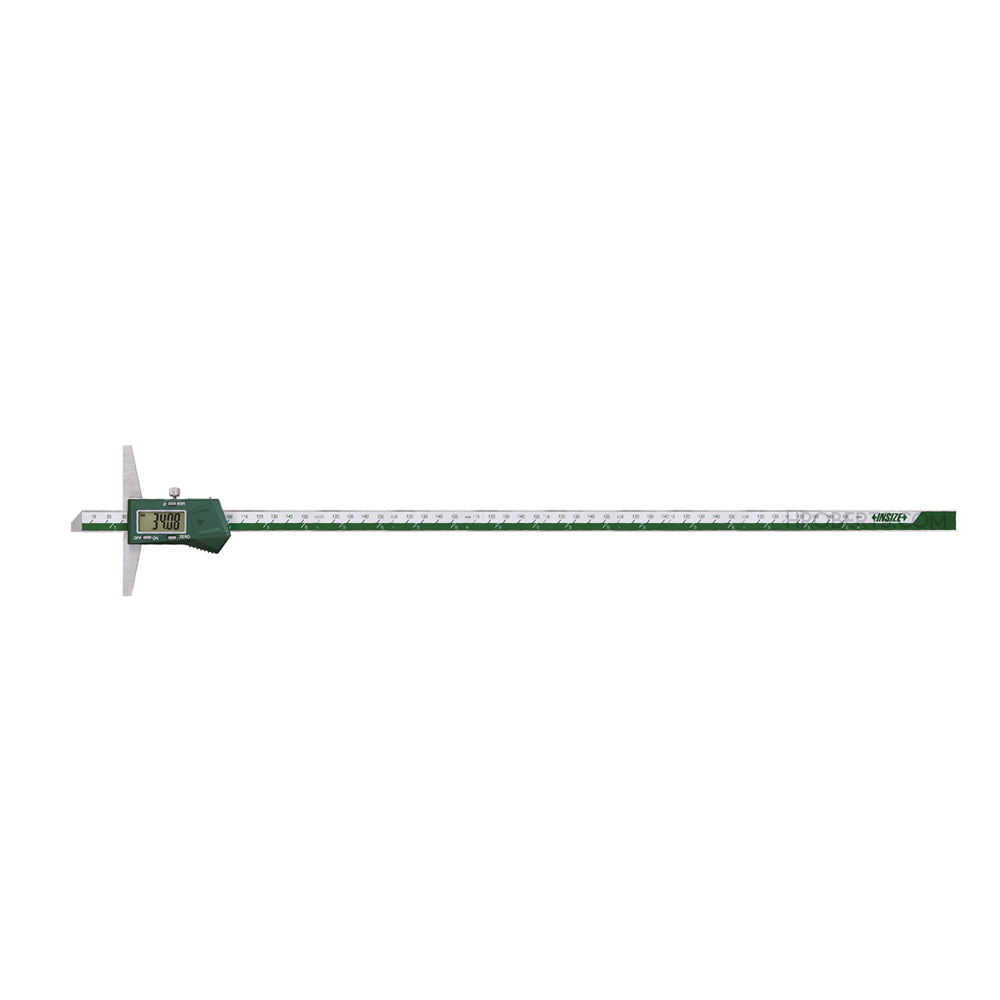 Insize 1141-500A Digital Vernier Depth GaugeRange 0-500mm / 0-20", Resolution 0.01mm / 0.0005", Base 150 x 7mm with Data Output
