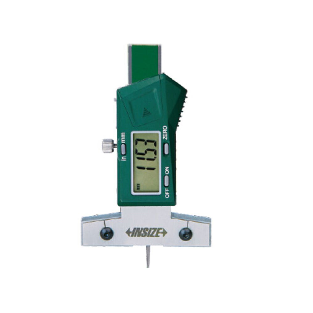 Insize 1145-25A Mini Digital Depth Gauge, Range 0-25mm / 0-1", Resolution 0.01mm / 0.0005", Base 65mm