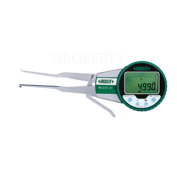 Insize 2121-31 Digital Inside Caliper Gauge, Range 10-30mm, Resolution 0.005mm / 0.0002"