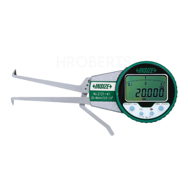 Insize 2121-41 Digital Inside Caliper Gauge, Range 20-40mm, Resolution 0.005mm / 0.0002"
