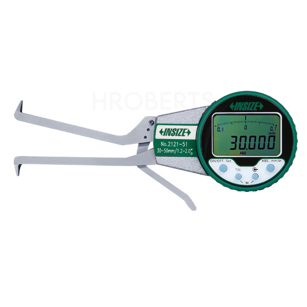 Insize 2121-51 Digital Inside Caliper Gauge, Range 30-50mm, Resolution 0.005mm / 0.0002"