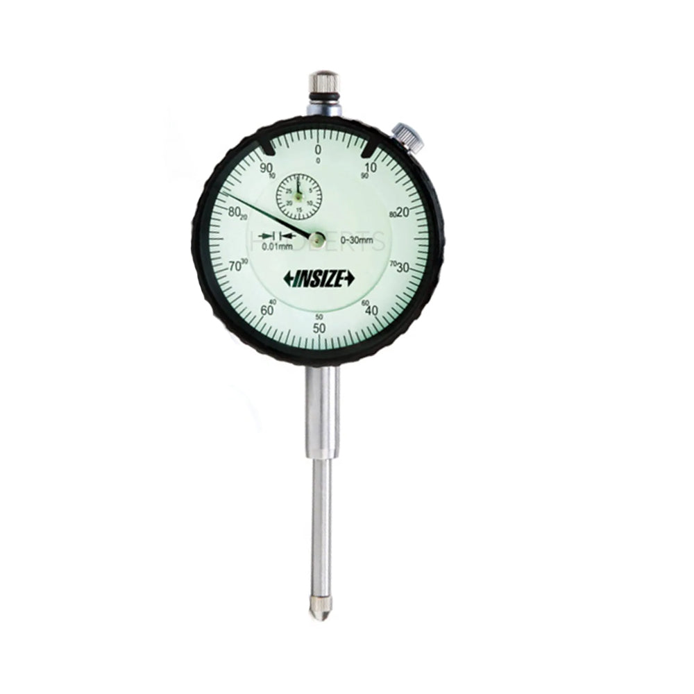 Insize 2310-30A Shock Proof Dial Indicator, Graduation 0.01mm, Range 30mm, Scale 0-100, Bezel Diameter 56mm, Lug Back