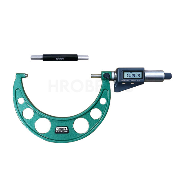 Insize 3109-125A Digital Micrometer, Range 100-125mm / 4-5", Graduation 0.001mm / 0.00005", Without Data Output