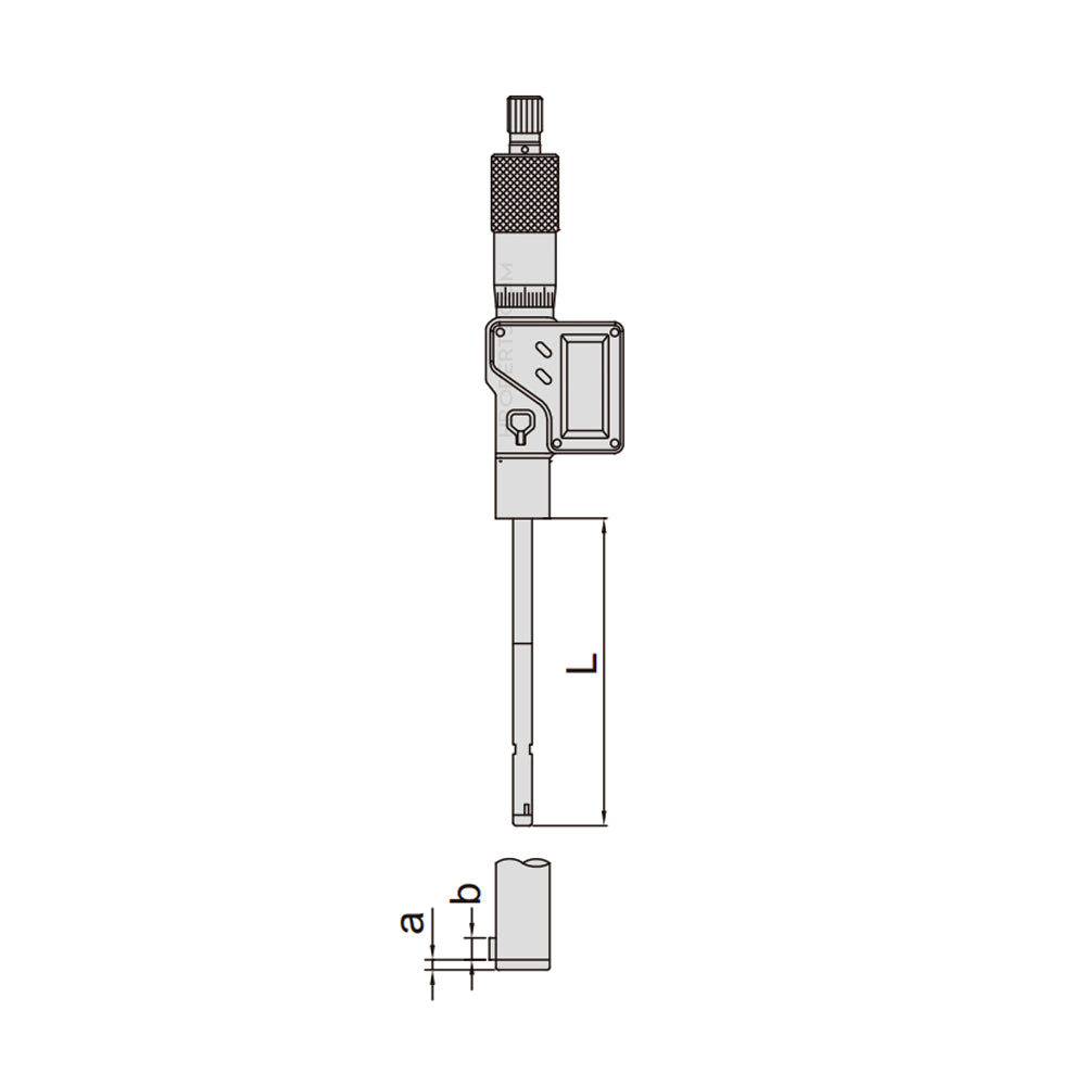 Insize 3127-10 Digtial Three Point Internal Micrometer, IP65, 3-Point Contact, Range 8-10mm / 0.31-0.39", Resolution 0.001mm / 0.00005"
