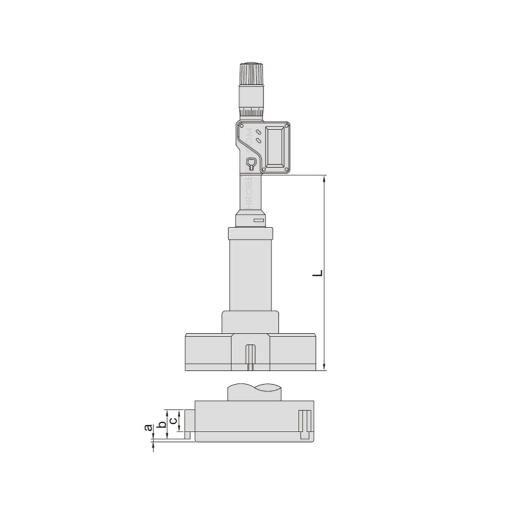 Insize 3127-100 Digtial Three Point Internal Micrometer, IP65, 3-Point Contact, Range 87-100mm / 3.43-3.94", Resolution 0.001mm / 0.00005"