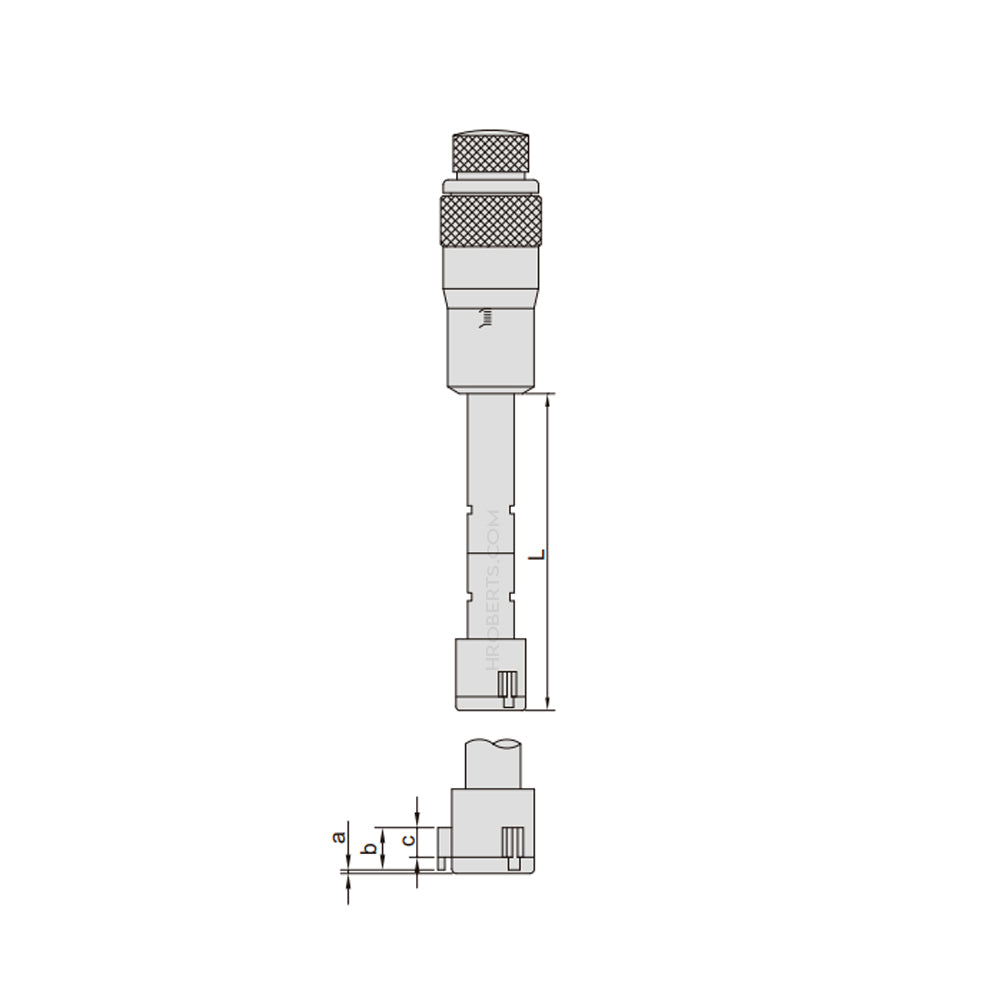 Insize 3227-25 Three Point Internal Micrometer, 3-Point Contact, Range 20-25mm, Graduation 0.005mm