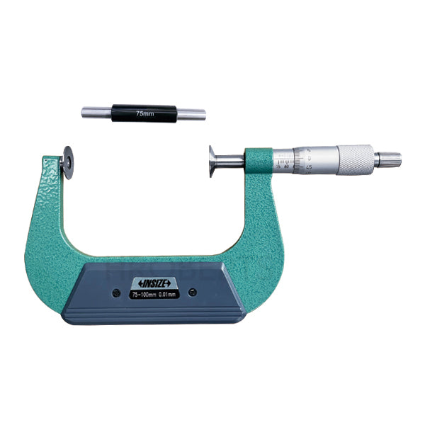 Insize 3282-100 Disc Micrometer, Range 75-100mm, Graduation 0.01mm