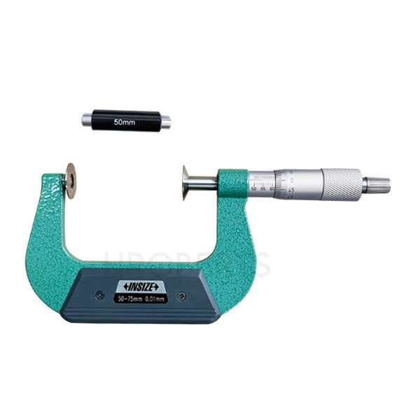 Insize 3294-75 Disc Micrometer, Range 50-75mm, Graduation 0.01mm