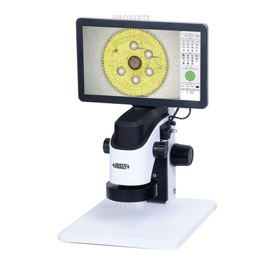 Insize 5322-ID250A Large Depth Of View Digital Measuring Microscope, 12-77x Magnification (Advanced Type)