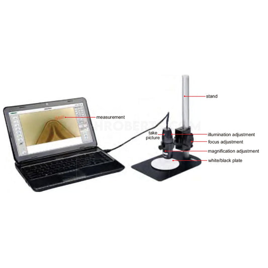 Insize ISM-PM200SA 10x - 200x Magnification Digital Measuring Microscope - Standard Stand