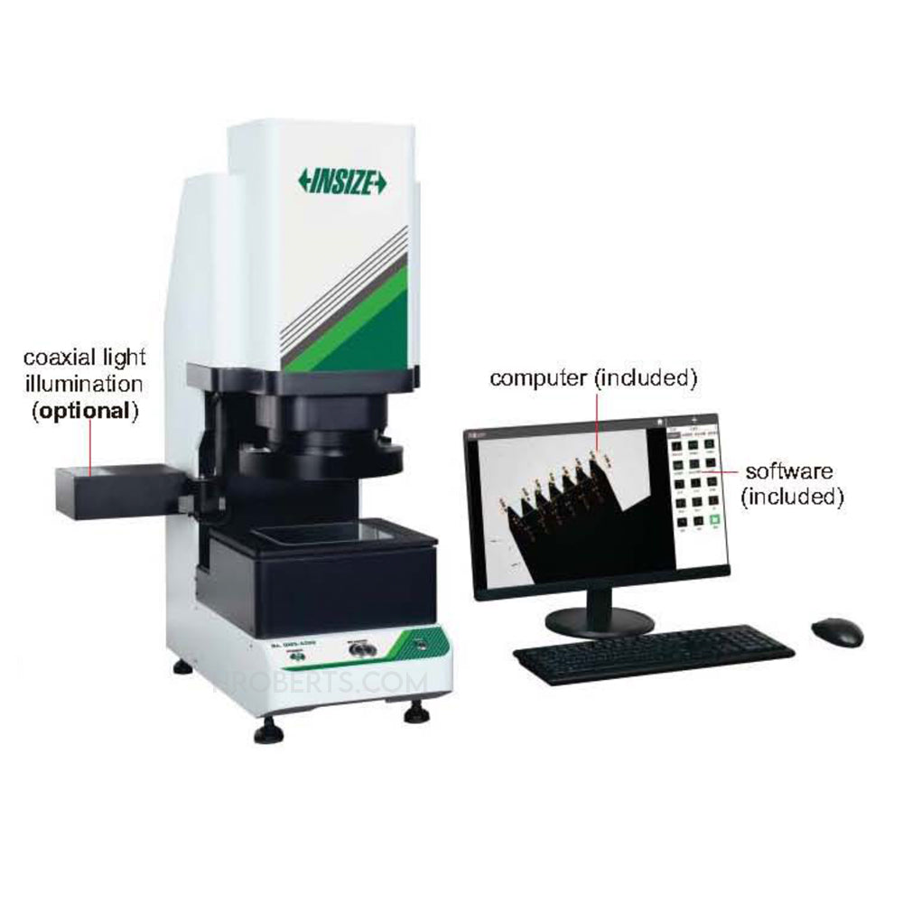 Insize QMS-A200 Field of view inspection machine, Measuring Range Ø115x110mm & 50x35mm, Includes PC and Software