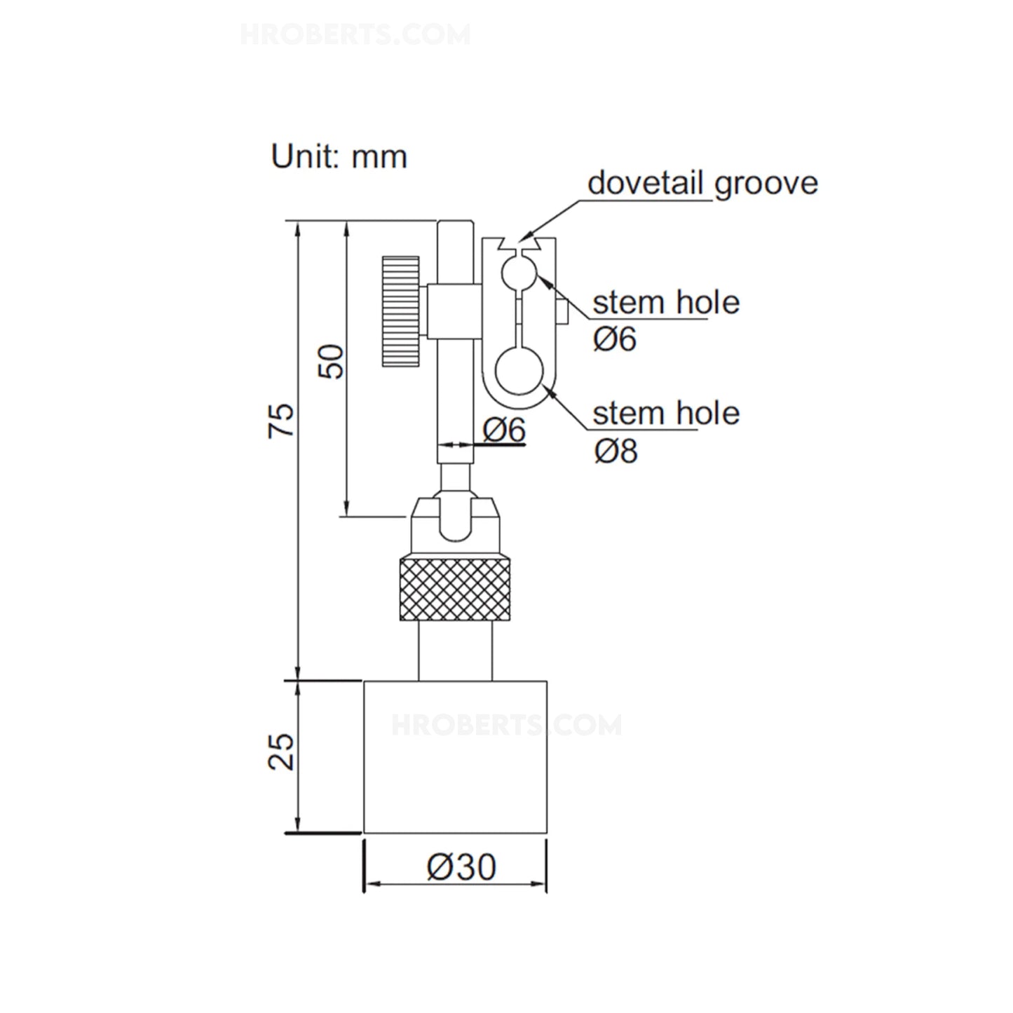 Insize 6211-10 Mini Magnetic Stand