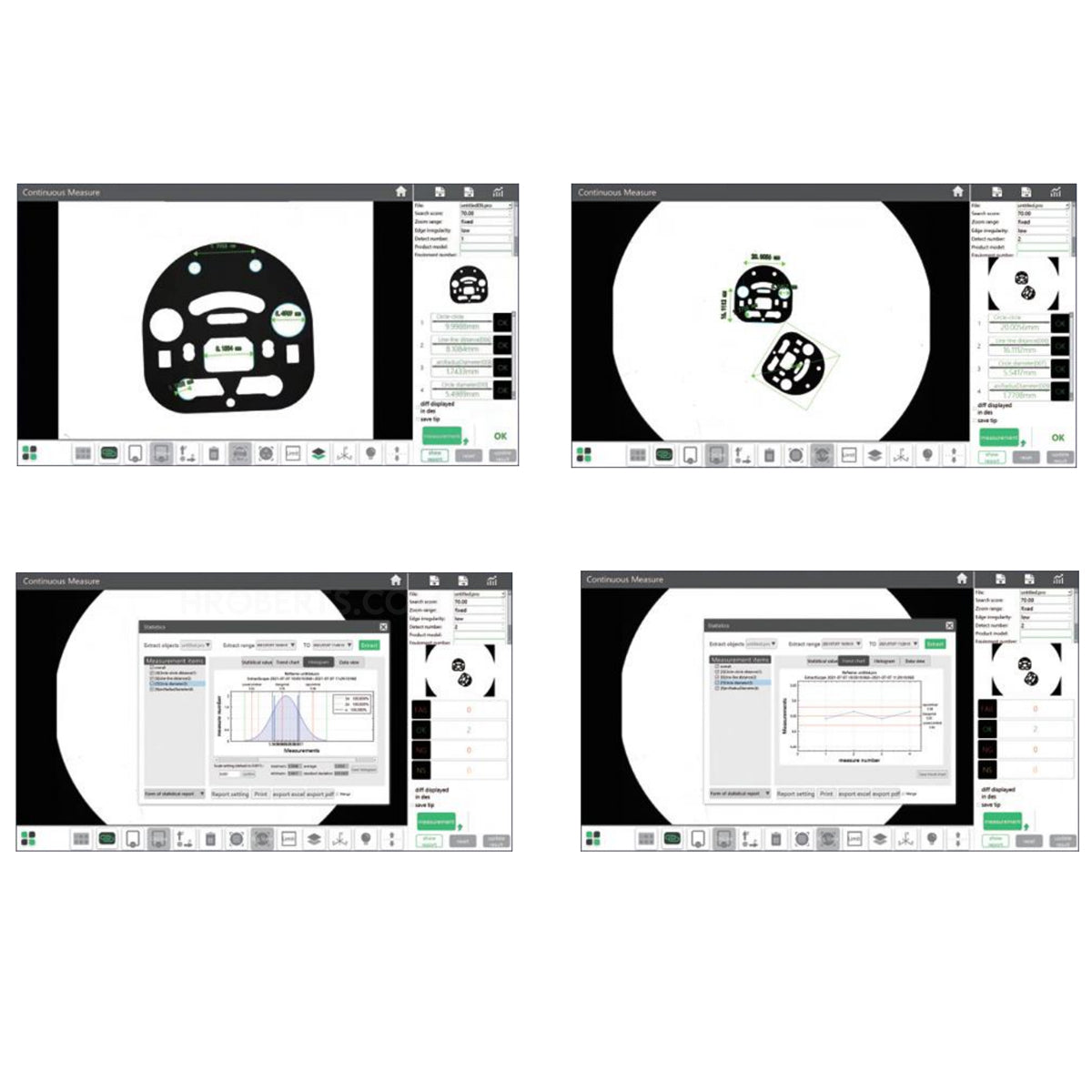 Insize QMS-A110 Field of view inspection machine, Measuring Range Ø100 x 80mm, Includes PC and Software