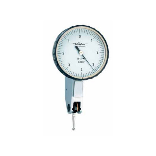 Kafer K46Z Dial Test Indicator, Graduation 0.0001", Range 0.008", Scale 0-4-0, Stylus Length 0.511", Bezel Diameter 1 9/16"