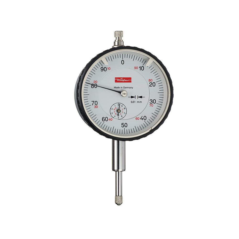 Kafer M 2 T Dial Indicator, Graduation 0.01mm, Range 10mm, Scale 0-100, Bezel Diameter 58mm