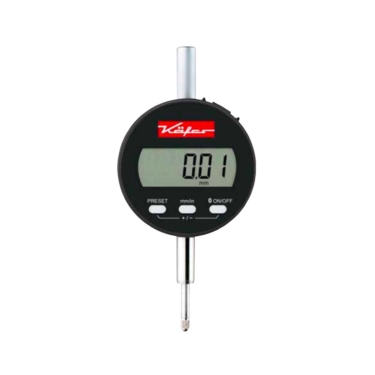 Kafer MD 12 TOP Digital Indicator, Range 12.7mm / 0.5", Resolution 0.01mm / 0.0005"
