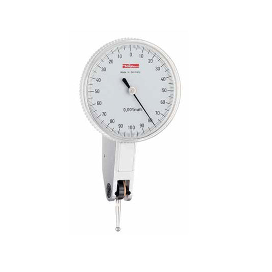Kafer K 49 AD Dial Test Indicator, Graduation 0.001mm, Range 0.2mm, Scale 0-100-0, Stylus Length 12.8mm, Bezel Diameter 40mm