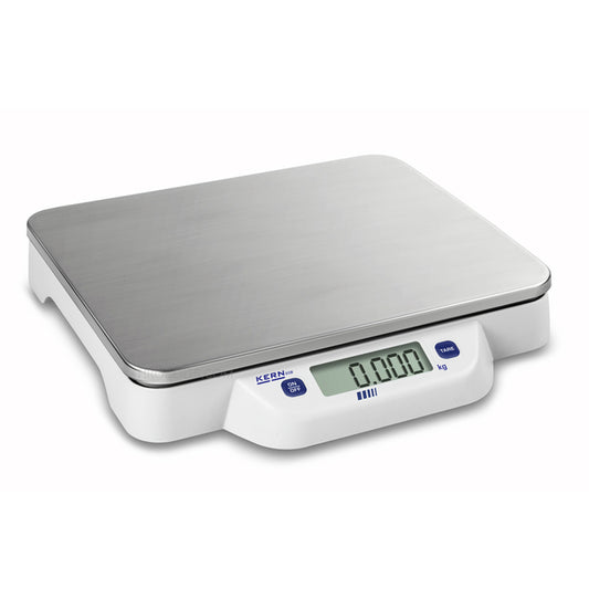 Kern ECB 10K-3N Portable Battery Bench Scales, Max Weighing Capacity 10kg, Resolution 5g, Stainless Steel Weighing Surface with Backlit LCD Display