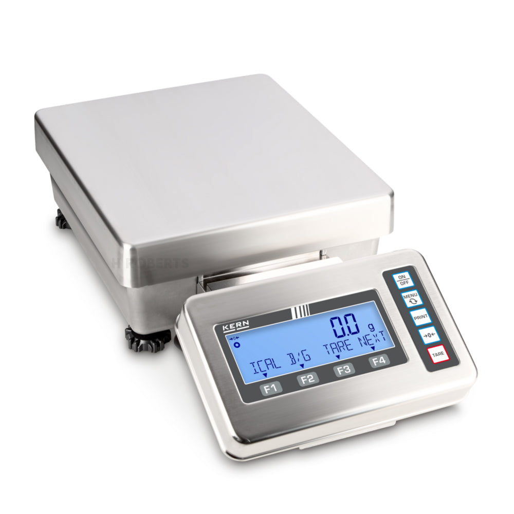 Kern FES 17K-4 High-capacity precision balance with password-protected, Max Weighing Capacity 17000g (17Kg), Resolution 0.1g, IP65, External adjusting