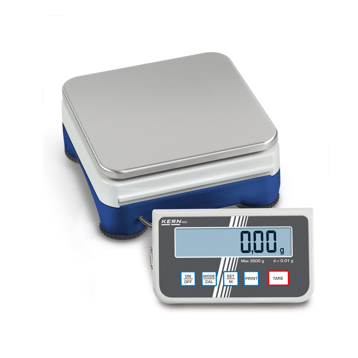 Kern PCD 3500-2 Precision Balance with Removable Display, Max Weighing Capacity 3500g, Resolution 0.01g