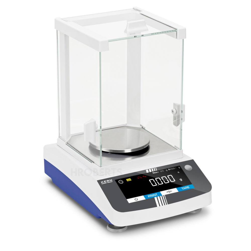 Kern PDT 300-3 Precision Balance flexible functionality and touch display, Max Weighing Capacity 320g, Resolution 0.001g, Internal adjusting