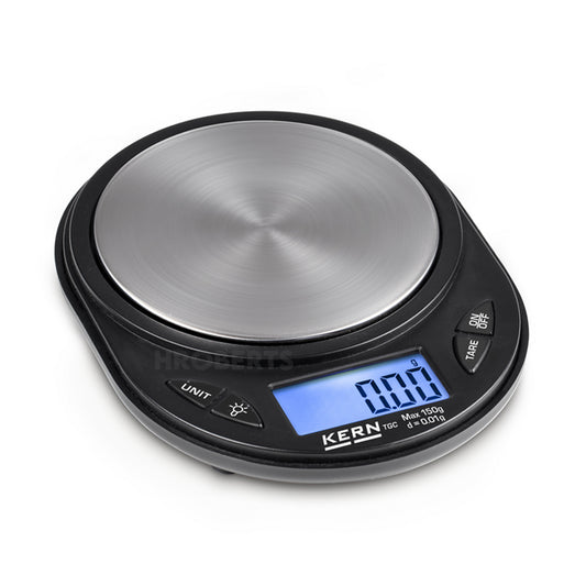 Kern TGC 150-2 Pocket Scales, Max Weighing Capacity 150g, Resolution 0.01g