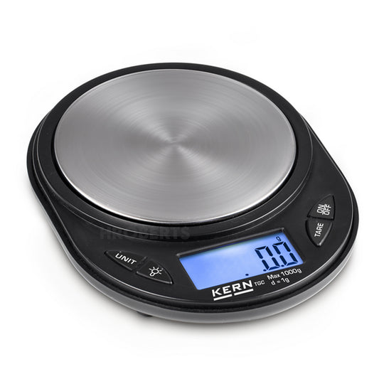 Kern TGC 1K-3 Pocket Scales, Max Weighing Capacity 1000g, Resolution 1g
