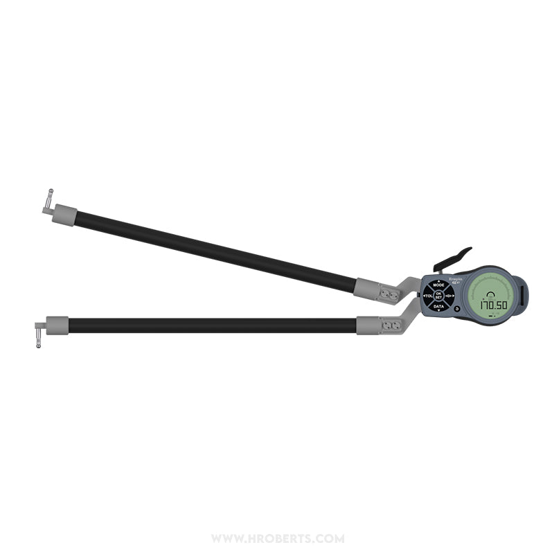 Kroeplin L870 Digital Internal Caliper Gauge, Range 70-170mm, Resolution 0.001, 0.002, 0.005, 0.01, 0.02, 0.05mm, Measuring Depth 395mm, Measuring Contact Ball 5mm Diameter, IP67 Protection