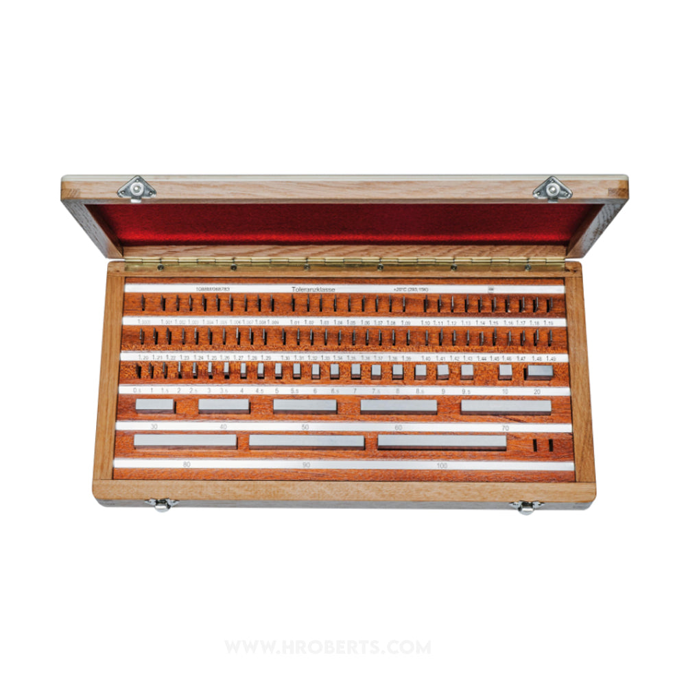 Tesa 0651525014 Gauge Block Set, Metric M88, Grade 0, Tungsten Carbide