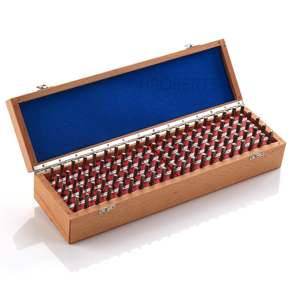 Martin + Tschopp 1mm to 2mm, 0.01mm Step, Pin Gauge Set - Total Pins 101, Tolerance Class 0 (± 0.3 μm), Type 101.3