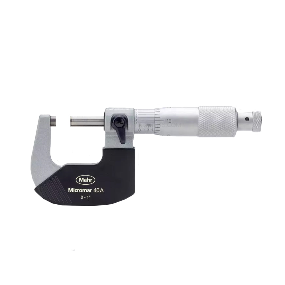 Mahr 4134900 Micromar 40 A Micrometer, Range 0-1", Graduation 0.0001"